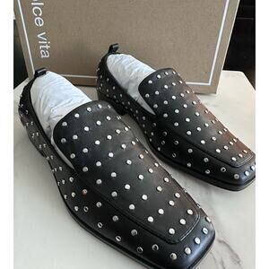 Dolce Vita Beny Stud Black Leather Size 6 (MSRP $140) New